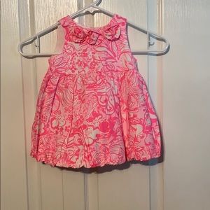 “pink tropics bunny hop” bubble dress